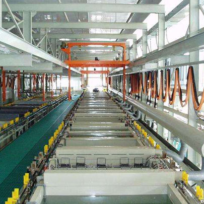 Electroplating production line